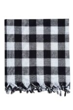 150x150 Cm Kareli Yer Sofra Bezi Piknik Masa Örtüsü Saçaklı - Görsel 5