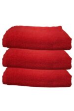 3 lü Paket Boya Tutmayan Mikrofiber El Yüz Spor Kuaför Havlusu 50X90 Cm - Görsel 10