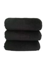 3 lü Paket Boya Tutmayan Mikrofiber El Yüz Spor Kuaför Havlusu 50X90 Cm - Görsel 12