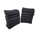 12li Paket Boya Tutmayan Mikrofiber El Yüz Spor Kuaför Havlusu 50X90 Cm
