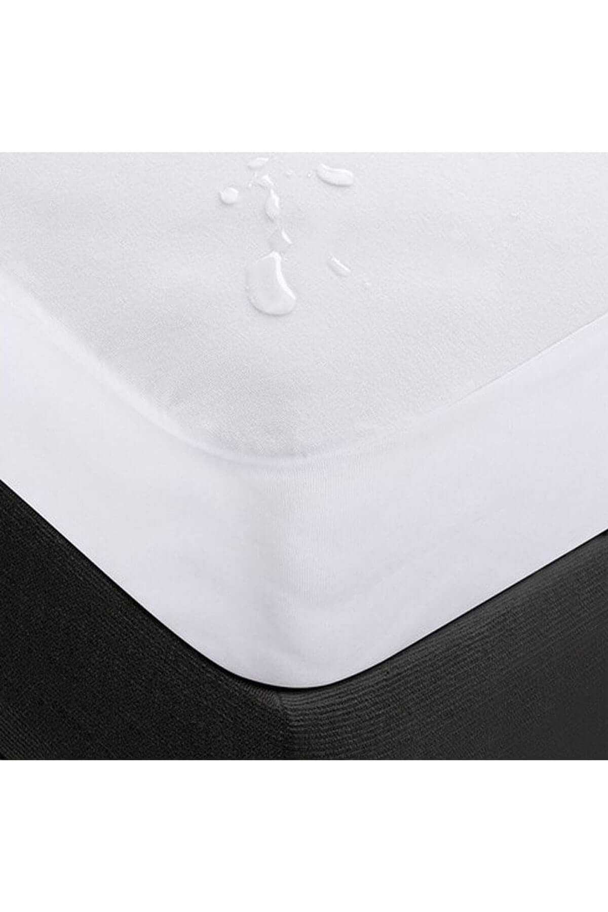 5088.jpg 180x200 Cm Çift Kişilik Fitted Geçmeli Sıvı Geçirmez Alez Pamuklu Yatak Koruyucu - Görsel 1