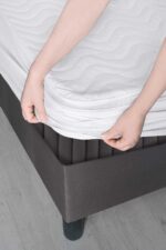 140X200 Kapitoneli Çift Kişilik Sıvı Geçirmez Alez Fitted Geçmeli Yatak Koruyucu - Görsel 5