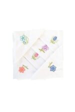 Hediyelik İşlemeli Bayan Mendili 6 lı Paket 28x28 cm 100 Pamuk - Görsel 4