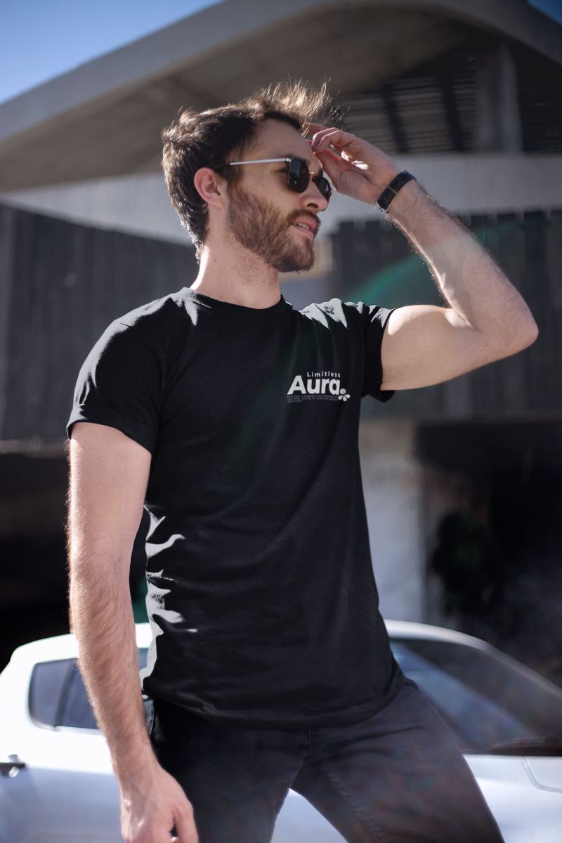 img-4379f6dd_t-shirt-mockup-of-a-handsome-man-wearing-sunglasses-20071-6-2a2pqmen.jpg Unisex Erkek/Kadın Özel Baskılı Modern Fit %100 Pamuk Bisiklet Yaka T-Shirt - Görsel 1