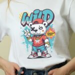 Oversize 24/1 Penye DTF Baskılı T-Shirt - DTF107