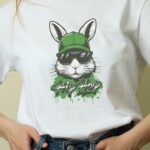 Oversize 24/1 Penye DTF Baskılı T-Shirt - DTF108