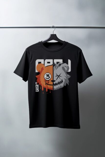 Oversize 24/1 Penye DTF Baskılı T-Shirt - DTF114