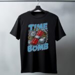 Oversize 24/1 Penye DTF Baskılı T-Shirt - DTF115