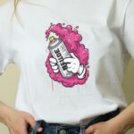 Oversize 24/1 Penye DTF Baskılı T-Shirt - DTF117