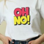 Oversize 24/1 Penye DTF Baskılı T-Shirt - DTF118