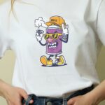 Oversize 24/1 Penye DTF Baskılı T-Shirt - DTF137