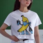 Oversize 24/1 Penye DTF Baskılı T-Shirt - DTF147