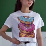 Oversize 24/1 Penye DTF Baskılı T-Shirt - DTF149