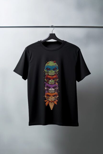 Oversize 24/1 Penye DTF Baskılı T-Shirt - DTF151
