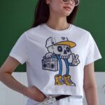 Oversize 24/1 Penye DTF Baskılı T-Shirt - DTF152