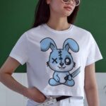 Oversize 24/1 Penye DTF Baskılı T-Shirt - DTF153