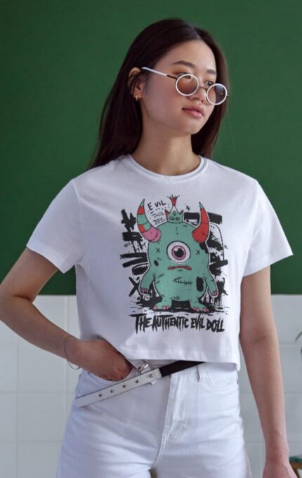 Oversize 24/1 Penye DTF Baskılı T-Shirt - DTF165