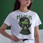 Oversize 24/1 Penye DTF Baskılı T-Shirt - DTF173