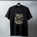 Oversize 24/1 Penye DTF Baskılı T-Shirt - DTF186
