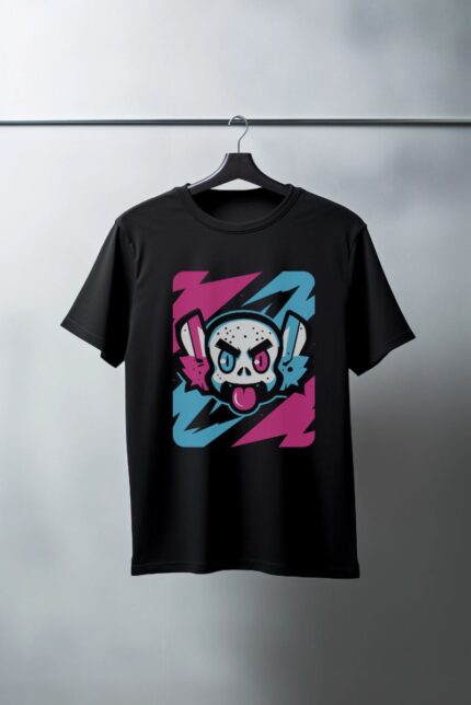 Oversize 24/1 Penye DTF Baskılı T-Shirt - DTF193
