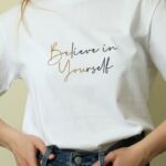 Oversize 24/1 Penye DTF Baskılı T-Shirt - DTF206