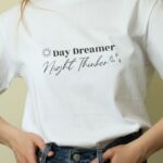 Oversize 24/1 Penye DTF Baskılı T-Shirt - DTF218