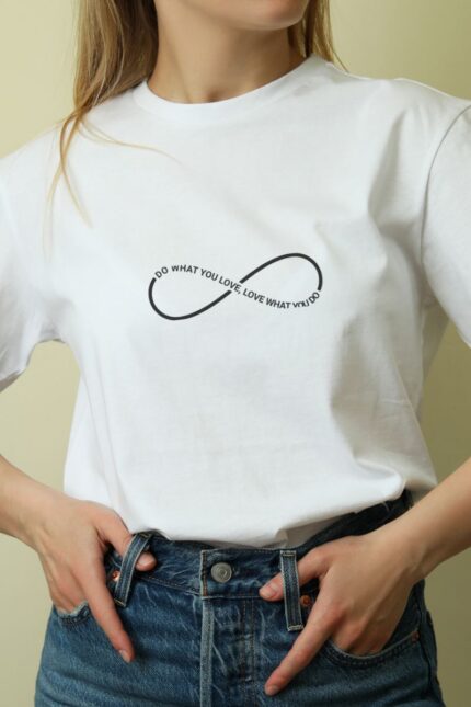 Oversize 24/1 Penye DTF Baskılı T-Shirt - DTF221