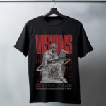 Oversize 24/1 Penye DTF Baskılı T-Shirt - DTF77