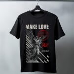 Oversize 24/1 Penye DTF Baskılı T-Shirt - DTF78
