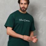 Erkek Baskılı T-Shirt Kısa Kol Bisiklet Yaka Regular Fit Tişört - Çağla Yeşili