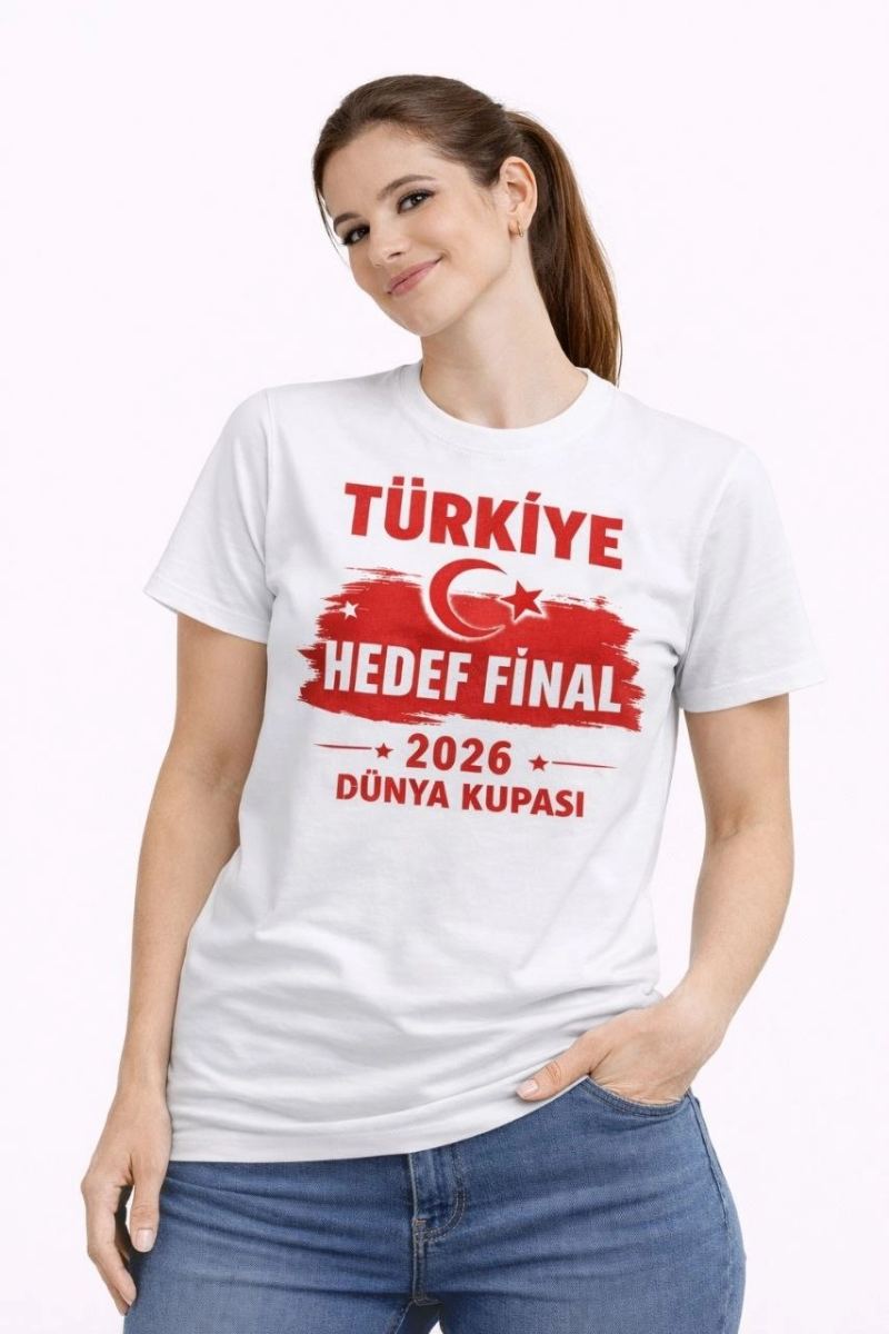 vlmrtr-10459_69d2a2fdc470f-76127779-sw853sh1280-blh0vnxf.jpg Kadın TÜRKİYE Baskılı Tişört Ay Yıldız 2026 Dünya Kupası Taraftar Forma T-Shirt - Beyaz - Görsel 1