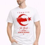 TÜRKİYE Ay Yıldız Baskılı Taraftar Forma T-Shirt - Beyaz