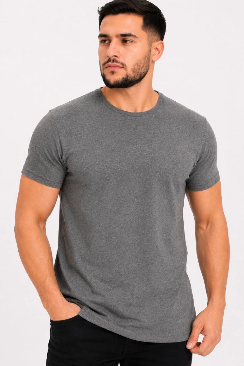 vlmrtr-10775_6a09a3fec3337-7776859-sw853sh1280-2tswoxfz.jpg Erkek Basic Tişört Bisiklet Yaka Kısa Kol Günlük Yazlık Slim fit T-Shirt - Antrasit - Görsel 1
