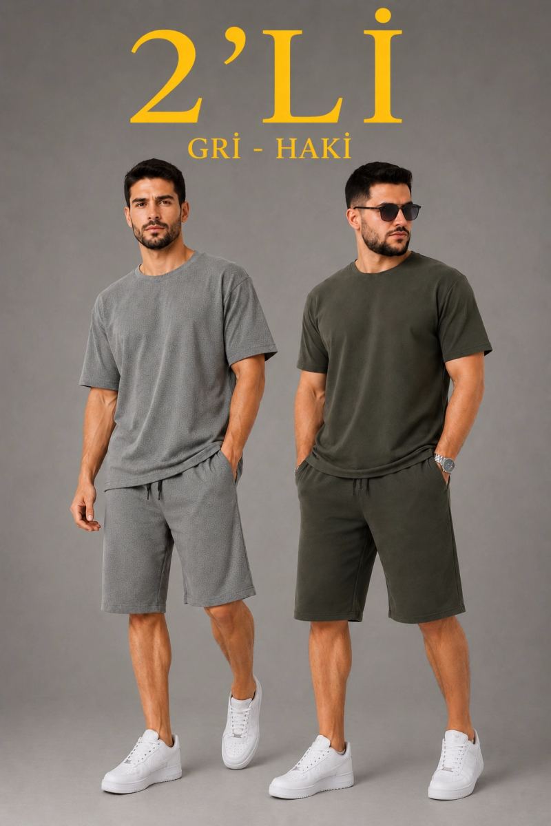 vlmrtr-11044_erkek-2li-oversize-tisort-sort-takim-seti-yazlik-iki-iplik-kumas-gri-haki-14275242-sw1024sh1536-2a3kfuup.jpg Erkek 2’li Oversize Tişört Şort Takım Seti Yazlık İki İplik Kumaş - Gri, Haki - Görsel 1
