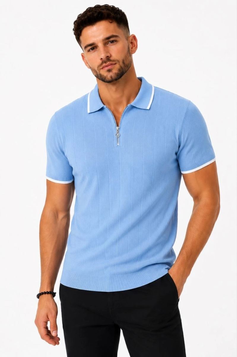 vlmrtr-11070_erkek-fitilli-triko-t-shirt-polo-yaka-yarim-fermuarli-kisa-kollu-tisort-acik-mavi-94810750-sw852sh1280-y6swct2x.jpg Erkek Fitilli Triko T-shirt Polo Yaka Yarım Fermuarlı Kısa Kollu Tişört - Açık Mavi - Görsel 1