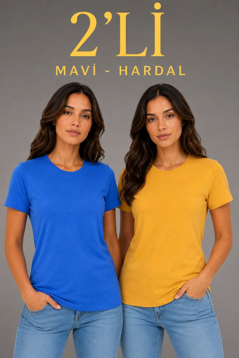 vlmrtr-11132_kadin-basic-bisiklet-yaka-yazlik-slim-fit-t-shirt-mavi-hardal-sarisi-38464351-sw1024sh1536-2v8gbv17-1.jpg Kadın Basic Bisiklet Yaka Yazlık Slim fit T-Shirt - Mavi & Hardal Sarısı - Görsel 1