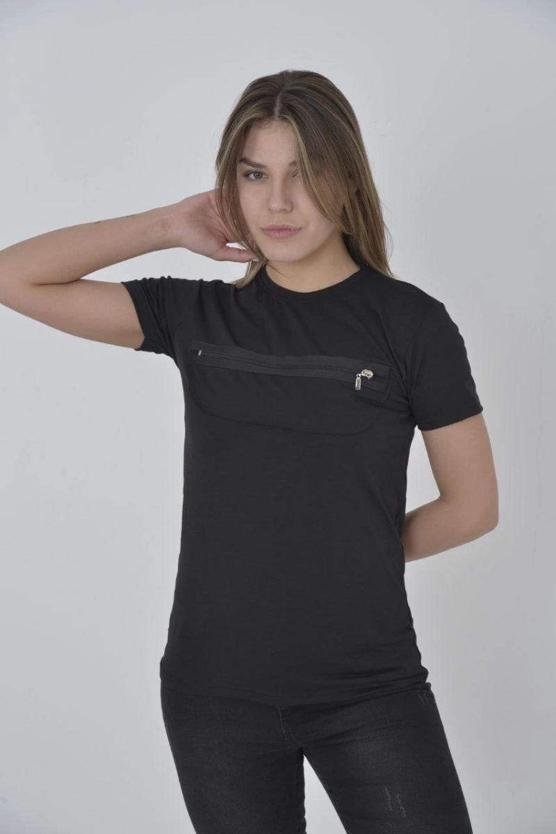 vlmrtr-1961_kadin-goguste-fermuar-aksesuarli-dar-kalip-t-shirt-siyah-140809544-sw853sh1280-tavqbc7d.jpg Kadın Gögüs Fermuarlı T-Shirt Kısa Kol Bisiklet Yaka Slimfit Tişört - Siyah - Görsel 1
