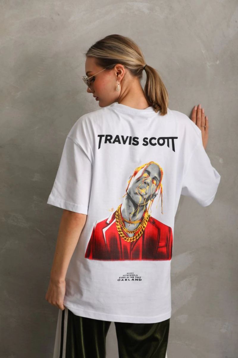vlmrtr-4469_unisex-baskili-oversize-t-shirt-beyaz-57046167-sw853sh1280-jslq0sdh.jpg Kadın Baskılı T-Shirt Kısa Kol Bisiklet Yaka Oversize Rahat Kalıp Günlük Tişört - Beyaz - Görsel 1