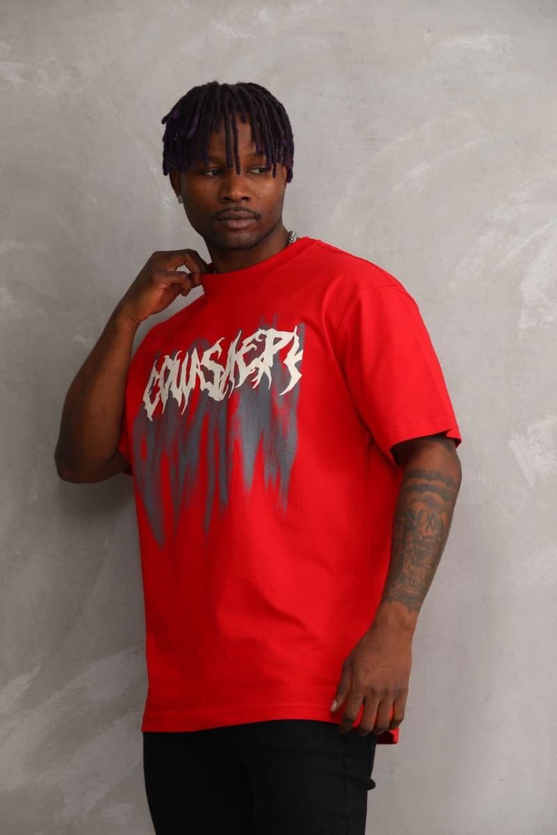 vlmrtr-4667_unisex-baskili-oversize-t-shirt-kirmizi-27668650-sw853sh1280-2j6zvr9d.jpg Erkek Baskılı T-Shirt Kısa Kol Bisiklet Yaka Rahat Kalıp Tişört - Kırmızı - Görsel 1