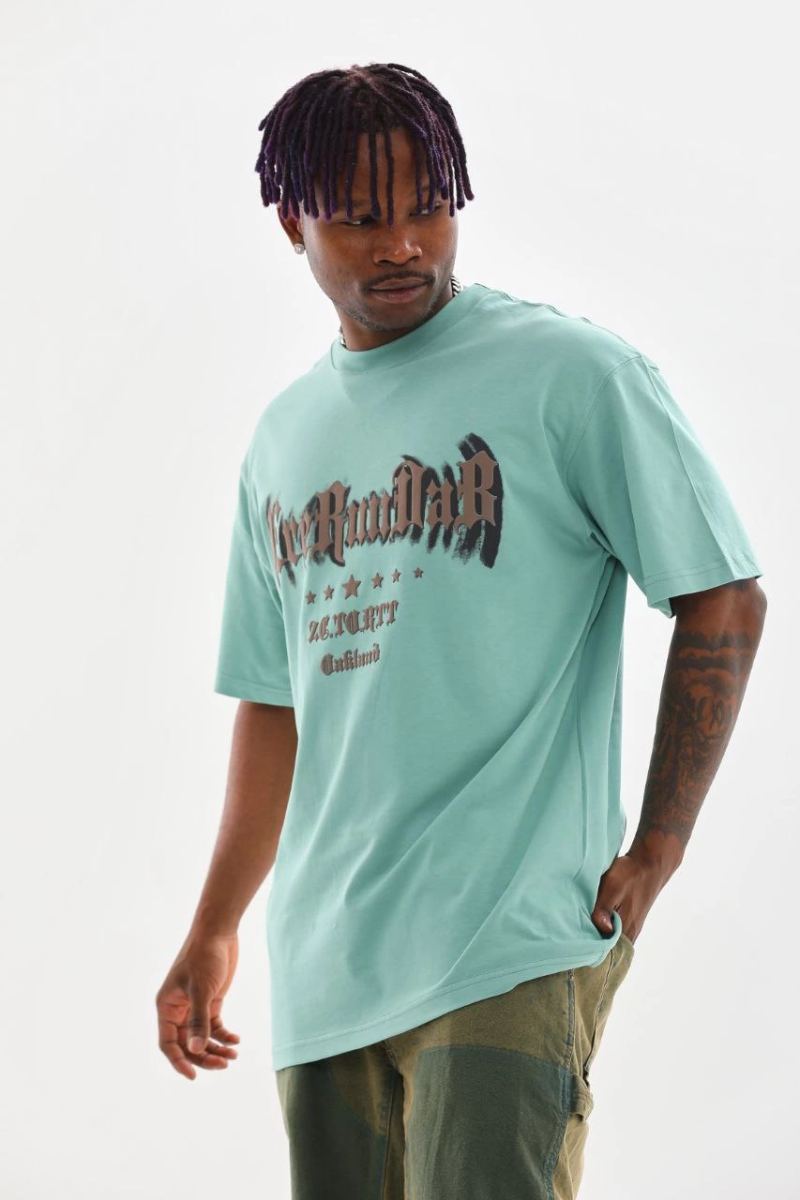 vlmrtr-4675_unisex-baskili-oversize-t-shirt-mint-yesili-44376248-sw853sh1280-q954jzpx.jpg Erkek Baskılı T-Shirt Kısa Kol Bisiklet Yaka Rahat Kalıp Tişört - Mint Yeşili - Görsel 1