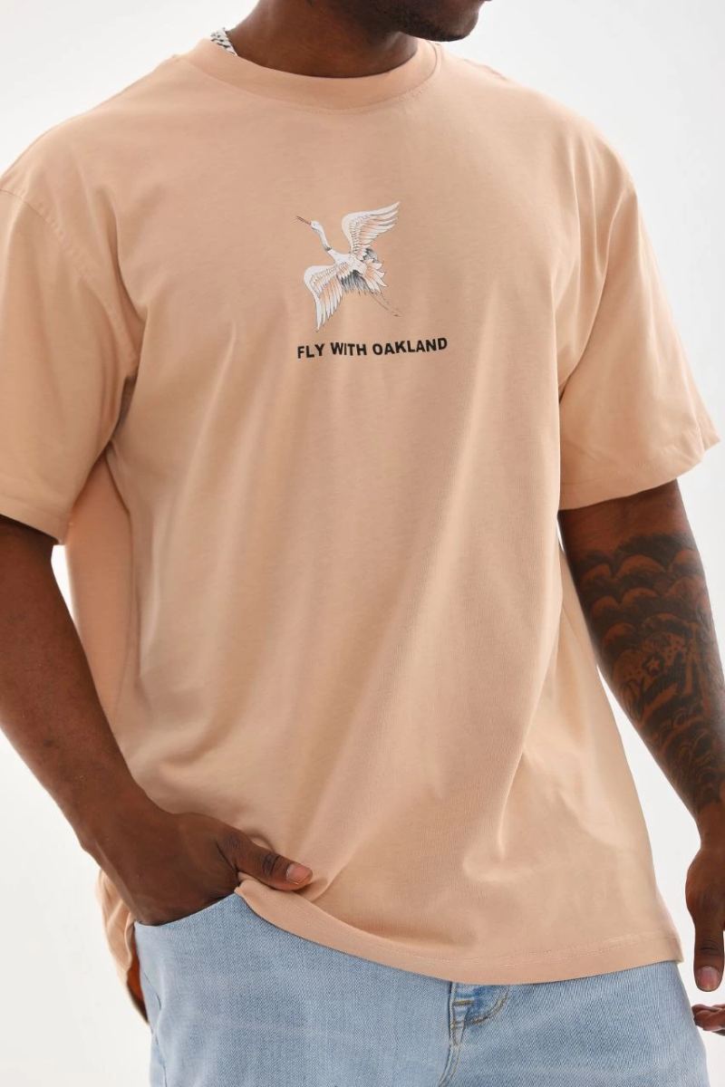 vlmrtr-4688_unisex-baskili-oversize-t-shirt-bej-27996479-sw853sh1280-1zaj5uoq.jpg Erkek Baskılı T-Shirt Kısa Kol Bisiklet Yaka Rahat Kalıp Tişört - Bej - Görsel 1