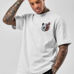 Erkek Baskılı T-Shirt Kısa Kol Bisiklet Yaka Regular Fit Rahat Kalıp Tişört -  Beyaz
