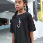 Çocuk Baskılı T-Shirt - Siyah