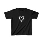 Çocuk Kız Baskılı T-Shirt - Siyah