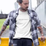 Erkek Tişort Bisiklet Yaka Baskılı Kısa kol T-Shirt - Beyaz