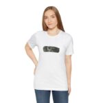 Bisiklet Yaka Baskılı T-Shirt - Beyaz
