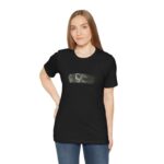 Bisiklet Yaka Baskılı T-Shirt - Siyah