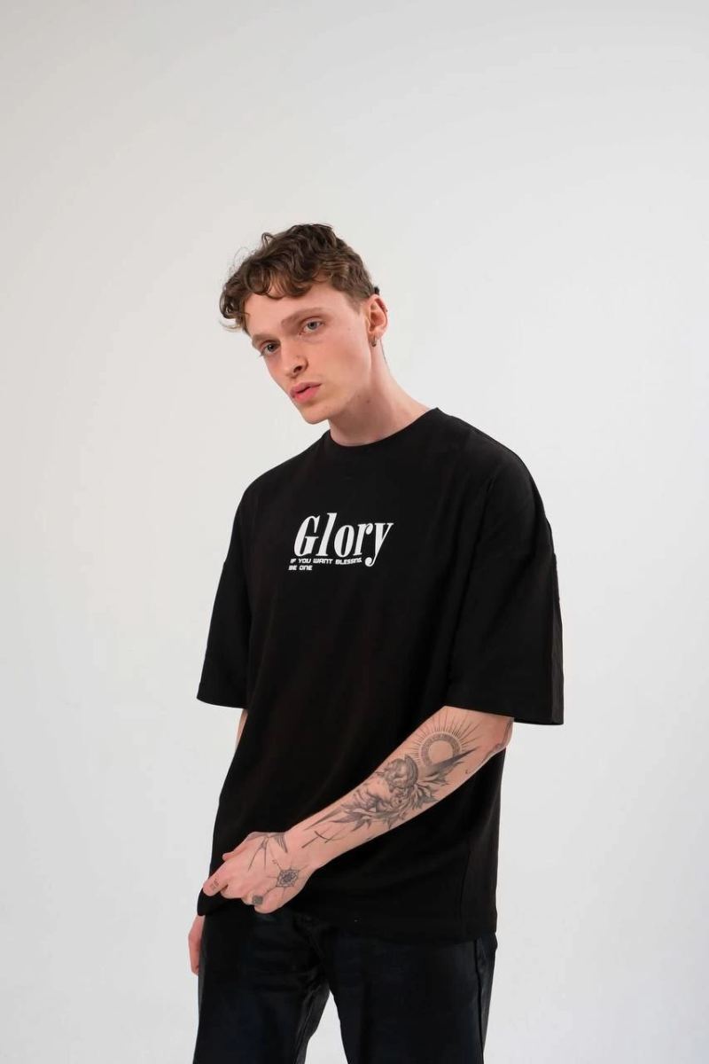 vlmrtr-5035_unisex-bisiklet-yaka-baskili-oversize-t-shirt-siyah-17920976-sw853sh1280-r1434m0a.jpg T-Shirt Bisiklet Yaka Baskılı T-Shirt - Siyah - Görsel 1