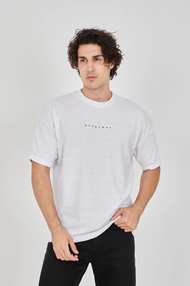 vlmrtr-5072_unisex-jakar-kumas-slim-fit-t-shirt-beyaz-89046076-sw853sh1280-1102vg7p.jpg T-Shirt Jakar T-Shirt - Beyaz - Görsel 1