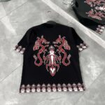 Erkek  Kısa kol  Bisiklet Yaka Baskılı Oversize T-Shirt - Siyah